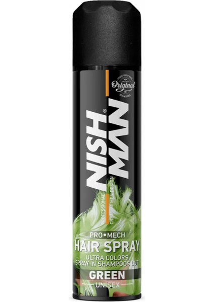 ЦВЕТНОЙ СПРЕЙ ДЛЯ УКЛАДКИ ВОЛОС NISHMAN (ЗЕЛЕНЫЙ) 150ML ЦВЕТНОЙ СПРЕЙ ДЛЯ УКЛАДКИ ВОЛОС NISHMAN (ЗЕЛЕНЫЙ) 150ML