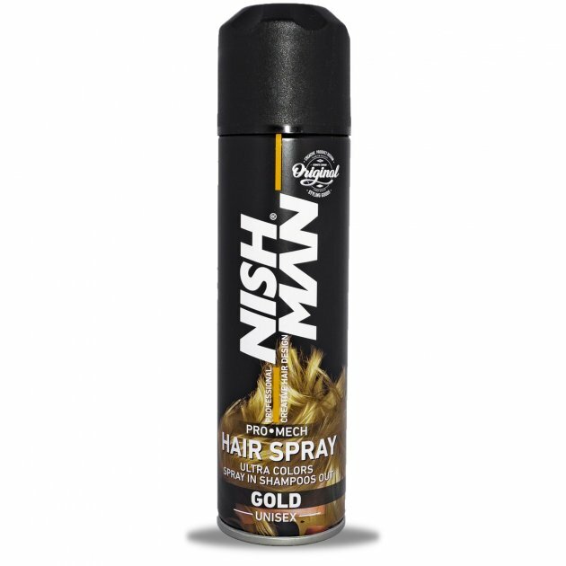 ЦВЕТНОЙ СПРЕЙ ДЛЯ УКЛАДКИ ВОЛОС NISHMAN (ЗОЛОТОЙ) 150 ML ЦВЕТНОЙ СПРЕЙ ДЛЯ УКЛАДКИ ВОЛОС NISHMAN (ЗОЛОТОЙ) 150 ML