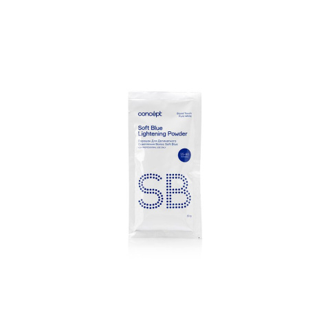 Порошок для осветления волос (Blond Touch Soft Blue lightening powder) PURE WHITE, 30 г Концепт(Сoncept)